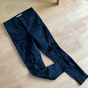 Levi’s Mile high super skinny ripped jeans
